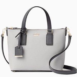 Leather Grey Crossbody Bag
